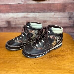 FUBU Brown & Cream Booties – Women’s Size 10 (New, Never Worn)